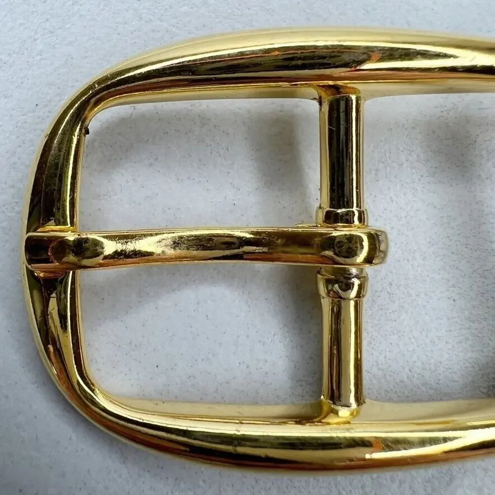 Vintage Gold Tone Simple Basic Belt Buckle for up to 1 Inch Belt